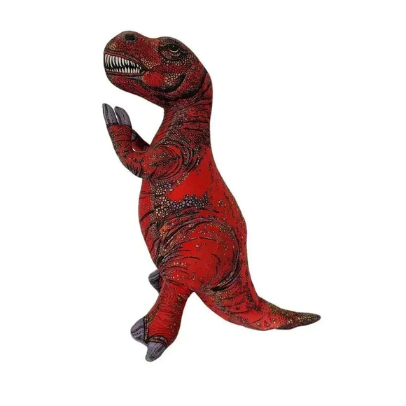 Applause 1992 Dinosaur Determined Productions T-Rex Plush Size 26” - Picture 3 of 5